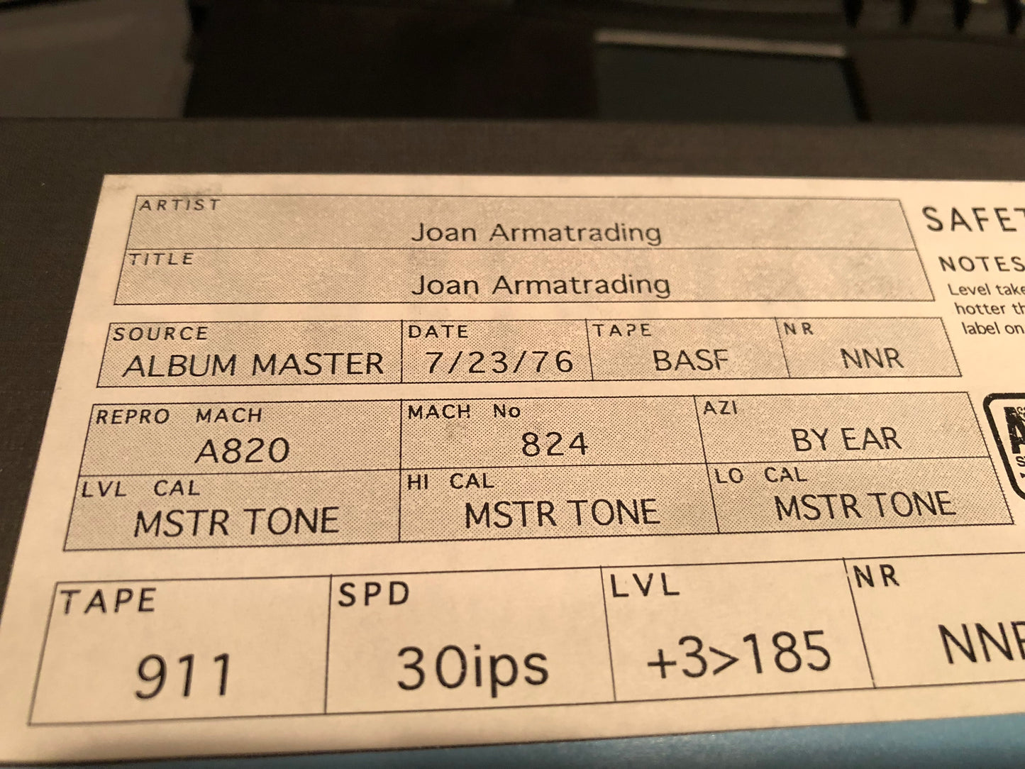 Joan Armatrading 180G LP (SHIPPING NOW!)
